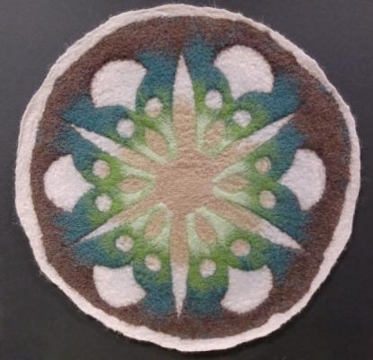 mandala en laine