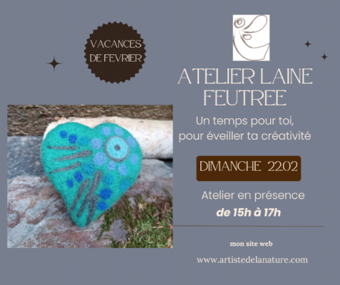 Cœur en laine – Un temps de création pour se relier à soi dans mon atelier à Bédée