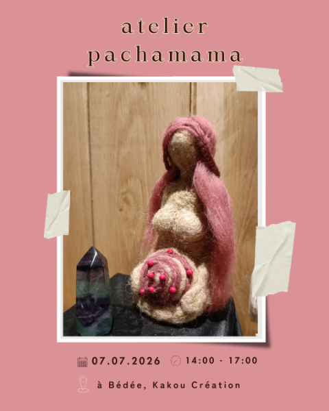Atelier de laine feutrée: réaliser une pachamama avec l'aiguille à feutrer