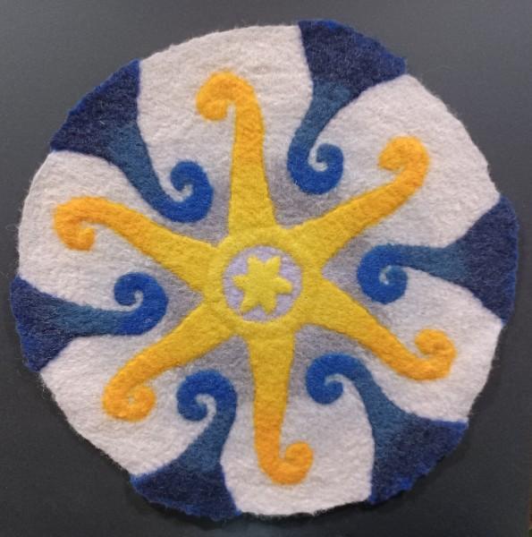 mandala en laine