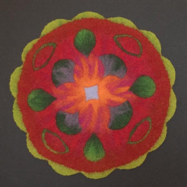 Mandala en laine