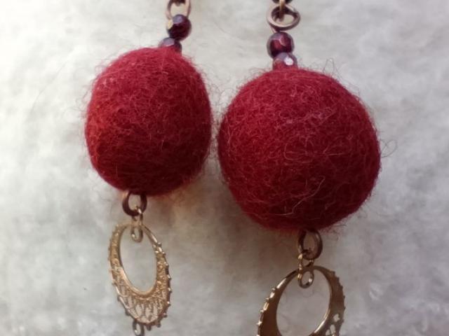 Collection boucles d'oreille Rouge – L’élan du vivant, couleur de feu