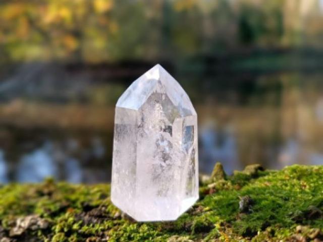 pointe de cristal de roche