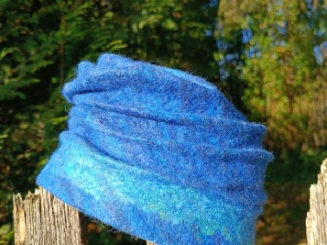 chapeau en laine feutrée